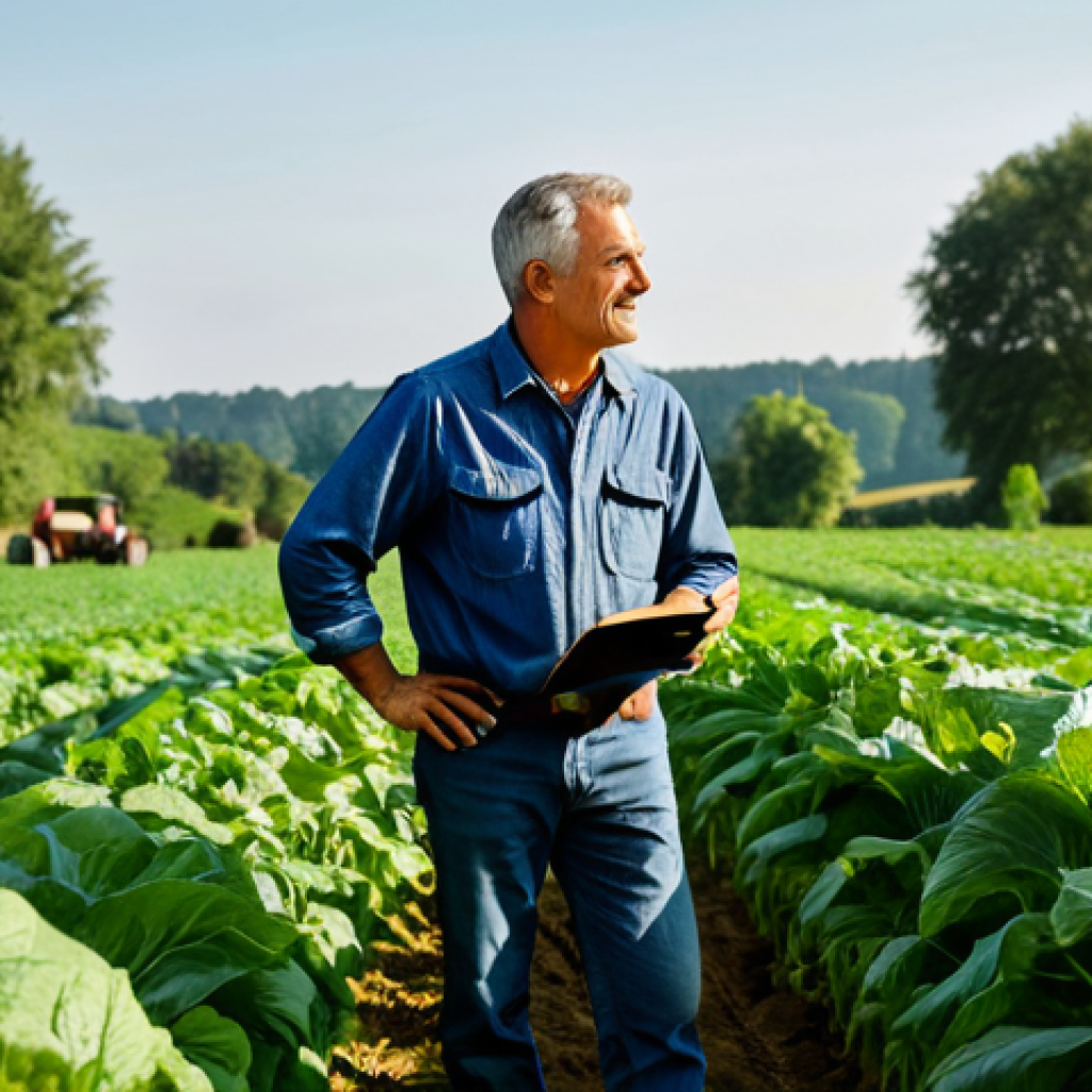 **

"A professional organic agriculture specialist, fully clothed in appropriate field attire, advising a farmer on crop rotation in a lush, green organic farm, safe for work, perfect anatomy, correct proportions, family-friendly scene, professional photography, high quality, natural lighting."

**