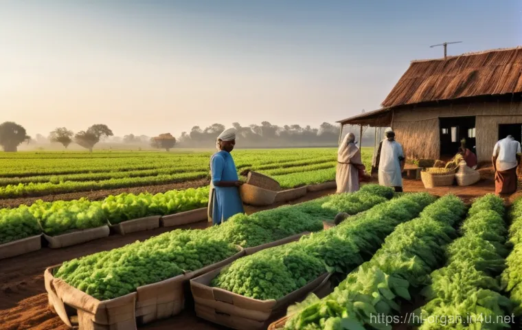 유기농업 연봉 상승 전략 - **Prompt:** A forward-thinking Indian organic farmer, appearing knowledgeable and proactive, standin...